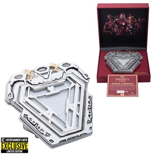 Iron Man Arc Reactor Prop Replica Light-Up Pin - Entertainment Earth Exclusive