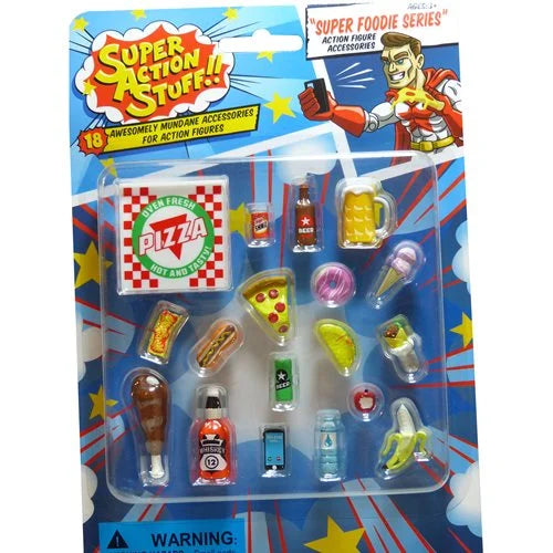 Super Action Stuff!! Super Foodie Series Action Figure Accessories