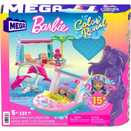 Barbie Mega Construx Color Reveal Dolphin Exploration