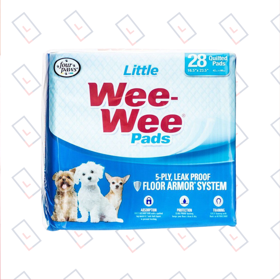 Four Paws Wee Wee Pads for Little Dogs 16.5"x23.5" – 28 pk